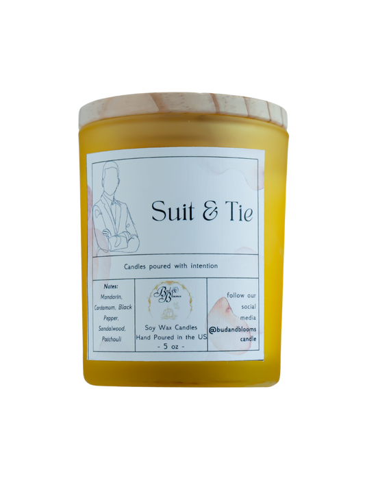 Suit + Tie - Bud and Blooms Candle Co.