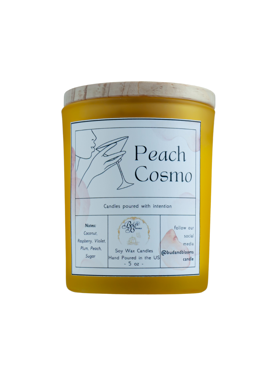 Peach Cosmo - Bud and Blooms Candle Co.