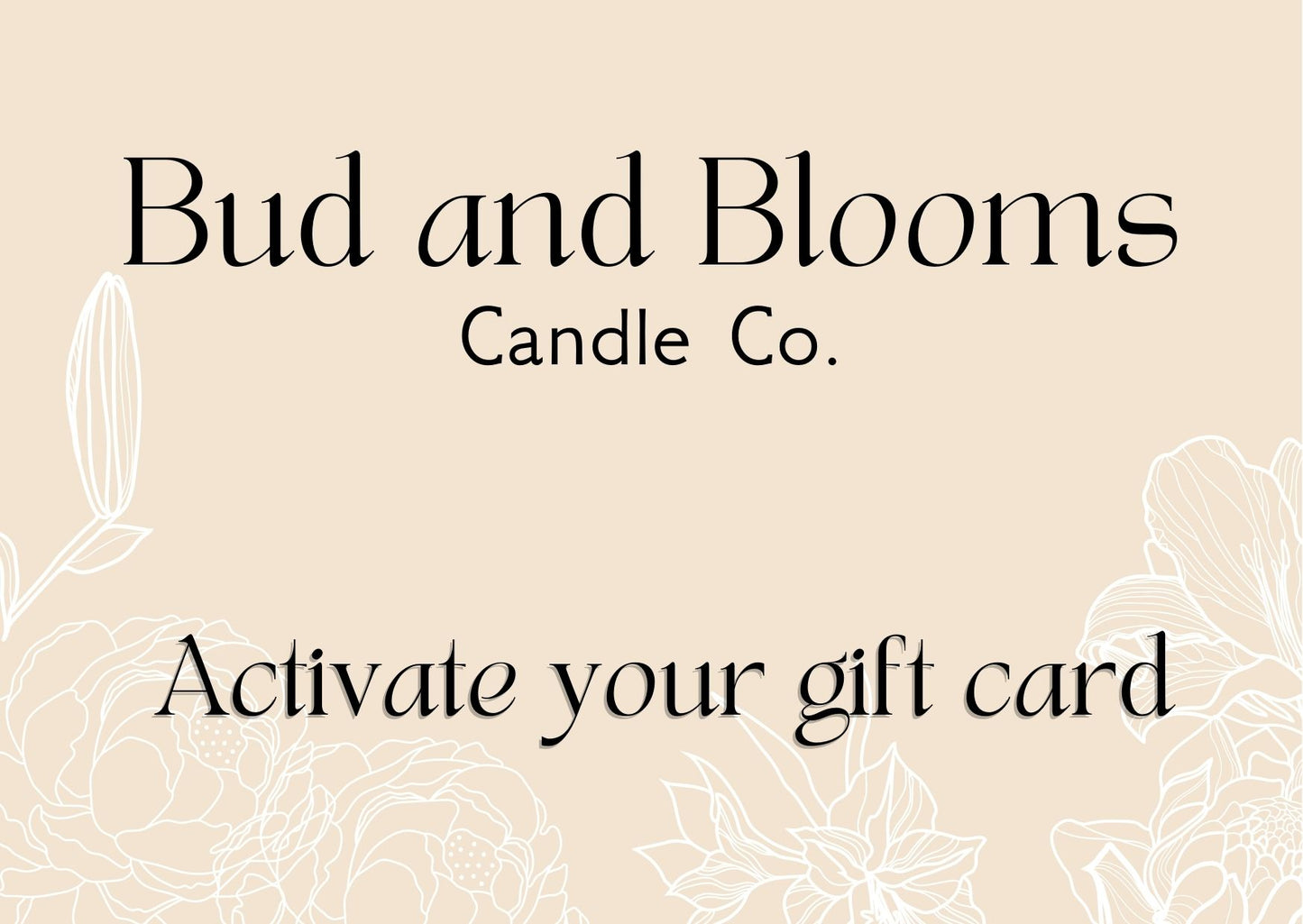 Bud and Blooms Candle Card